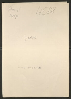 Stanić, Matija, 1911. Policijski karton