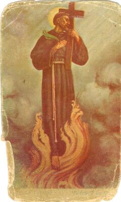 Sveti Nikola Tavelić prema kipu Mile Vod