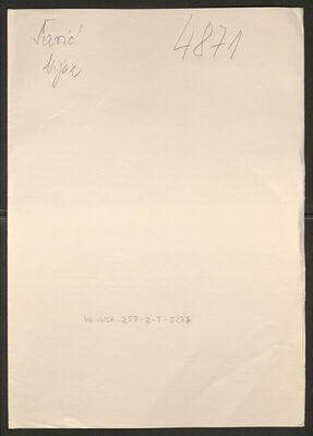 Šarić, Nijaz, 10.11.1909. Policijski karton