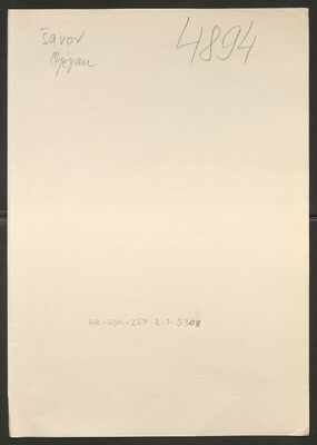 Šavor, Stjepan, 23.12.1919. Policijski karton