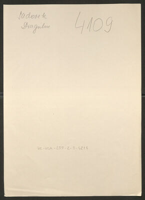 Sadovek, Dragutin, 1886. Policijski karton