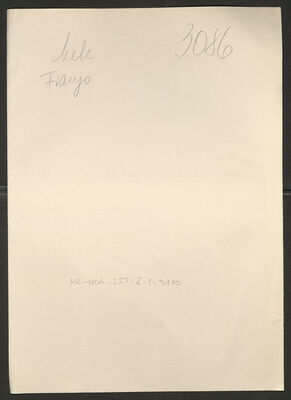 Mele, Franjo, 3.12.1902. Policijski karton