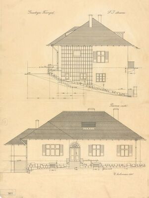 Vila Frangeš, pročelja