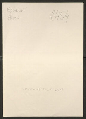 Kovačević, Pavao, 26.7.1905. Policijski karton