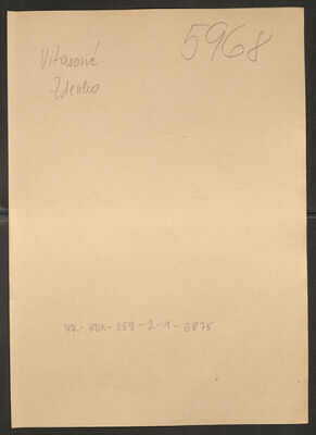 Vitasović, Zdenko, 21.11.1921. Policijski karton