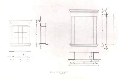Slavetić - Dvorac Oršić, prozori na sjevernom krilu