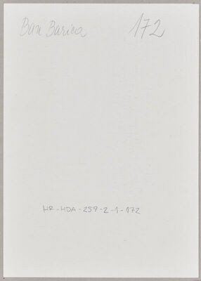 Ban, Barica, 1920. Policijski karton