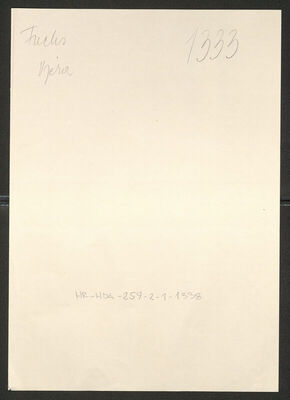 Fuchs, Vjera, 17.1.1889. Policijski karton