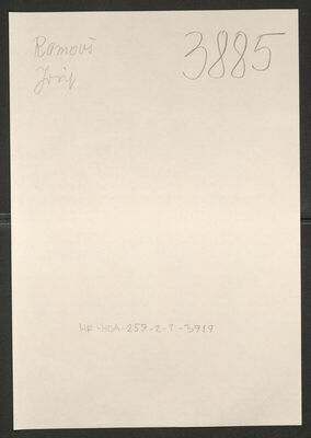 Ramovš, Josip, 29.3.1916. Policijski karton