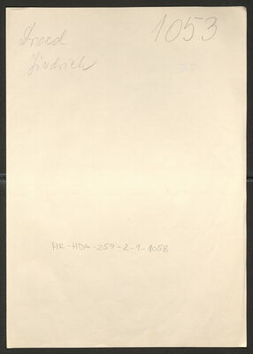 Drozd, Jindrich, 15.7.1909. Policijski karton