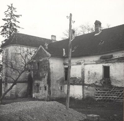 Dugo Selo - Dvorac Drašković, dvorišno pročelje