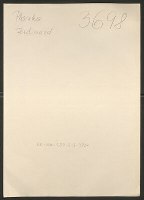 Planko, Ferdinand, 19.2.1926. Policijski karton