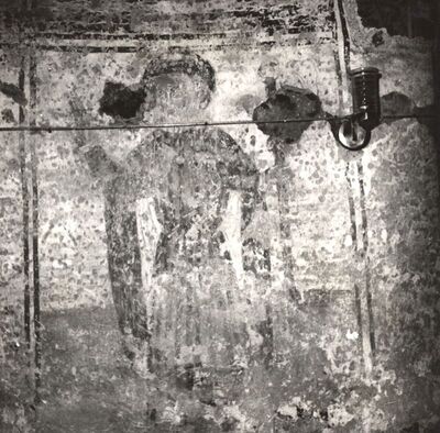 Volavje - Crkva Blažene Djevice Marije Volavske (Sniježne), freske na južnom zidu