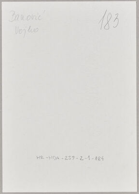 Banović, Vojko, 1901. Policijski karton