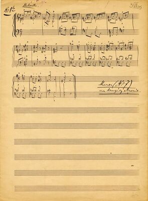 Skladba "Moderato – tempo di marcia"