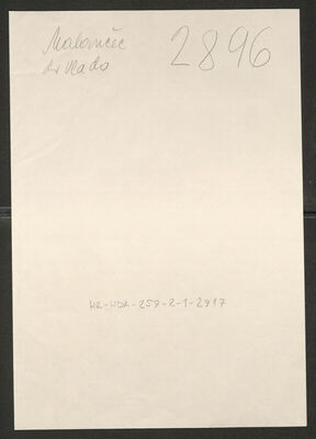 Malančec, Vlado, 18.3.1898. Policijski karton