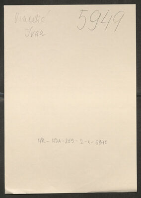 Vincetić, Ivan, 21.5.1924. Policijski karton