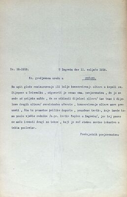 Drivenik, Vinodolska općina, oltar u Kapeli sv. Stjepana Prvomučenika