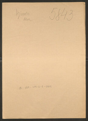 Vejvoda, Vera, 8.10.1917. Policijski karton