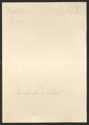 Drechler, Josipa, 17.11.1890. Policijski karton