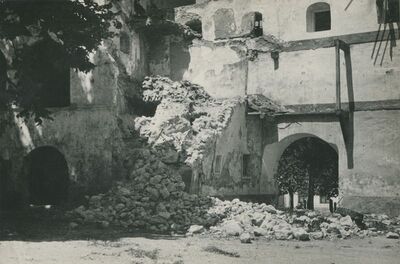 Ivanec - Stari grad, sjeverno krilo s dvorišne strane