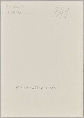 Besednik, Katica, 3.11.1919. Policijski karton