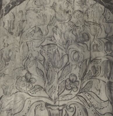 Draganić (Goljak Draganićki) - Kapela sv. Trojstva, oplata istočne stijene