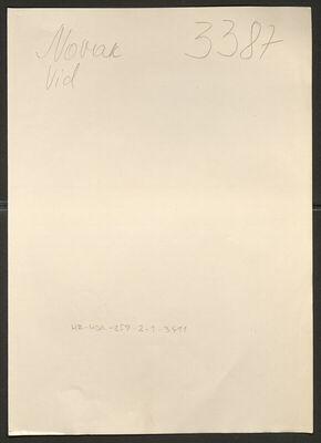 Novak, Vid, 15.2.1903. Policijski karton