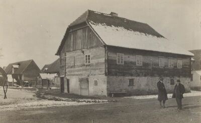 Cvetković - Tradicijska kuća, ulazno i ulično pročelje