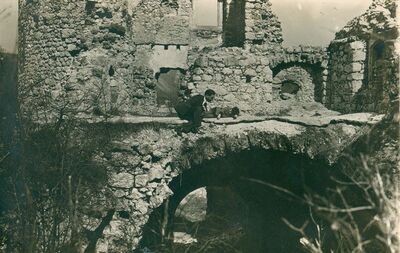 Samobor - Stari grad, detalj sa svodom u donjem dvorištu