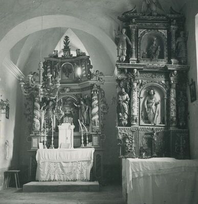Sopot (Pregrada) - Kapela sv. Mihalja, unutrašnjost, detalj