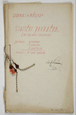 Statički proračun za poslovno-stambenu zgradu Alfred i Leo Müller