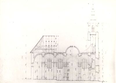 Pogančec - Crkva sv. Majke Božje Lauretanske, presjek