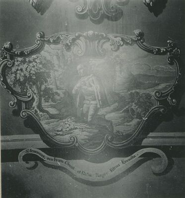 Lepoglava (Gorica) - Kapela sv. Ivana Krstitelja, sv. Ivan Pustinjak u medaljonu