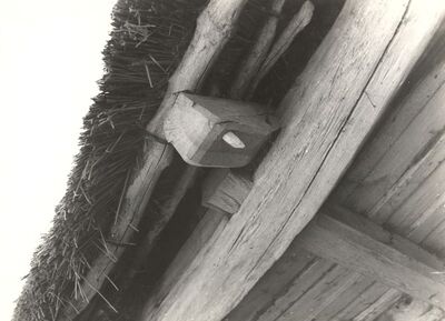 Noršić Selo - Tradicijska kuća, detalj krovišta