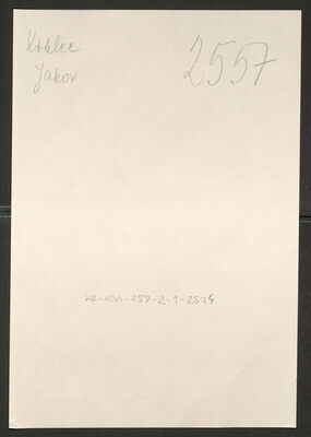 Krklec, Jakov, 30.3.1894. Policijski karton