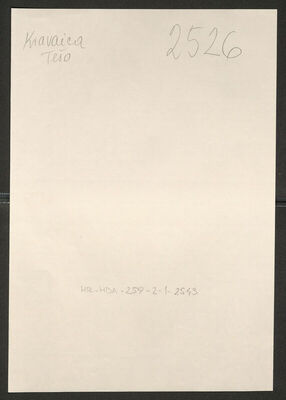 Kravaica, Tešo, 1879. Policijski karton