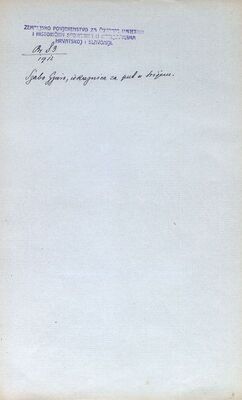 Gjuro Szabo, iskaznica za put u Srijem - istraživanje spomenika