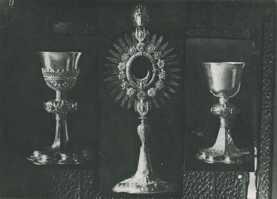 Krapina - Franjevačka crkva sv. Katarine, liturgijsko posuđe, kaleži i monstranca