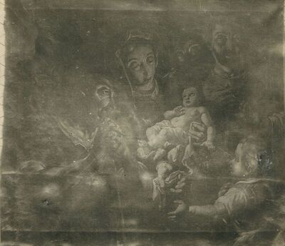 Lepoglava - Crkva Bogorodice, slika Bogorodice sa svecima