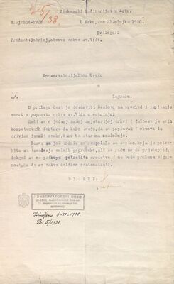 Dobrinj - Crkva sv.Vida, obnova