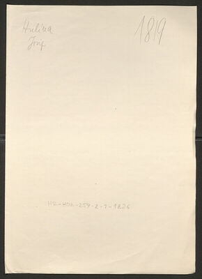 Hulina, Josip, 21.1.1920. Policijski karton