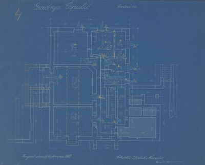 Vila Čepulić, tlocrt podruma
