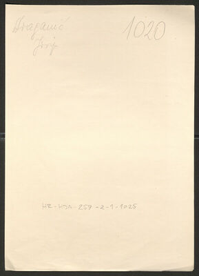 Draganić, Josip, 13.10.1910. Policijski karton