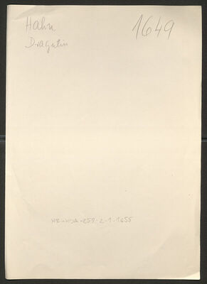 Hahn, Dragutin, 7.4.1910. Policijski karton