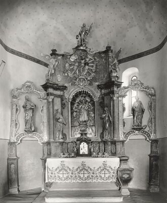 Poljanica Bistrička (Marija Bistrica) - Kapela Blažene Djevice Marije, unutrašnjost, oltar