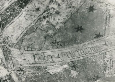 Martinšćina (Zlatar) - Crkva sv. Martina, detalj oslika svetišta
