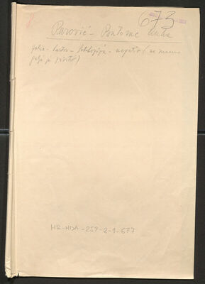 Butorac-Parović, Ana (Anka), 27.8.1903. Policijski karton