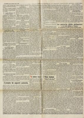 Il Piccolo, Trieste = Trst, 31.05.1910, N. 10364; 1.06.1910, N. 10365; 2.06.1910, N. 10366;3.06.1910, N. 10367