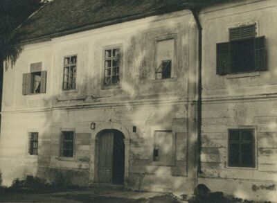 Bedekovčina - Dvorac Bedeković, dvorišno pročelje